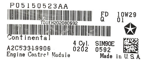 Computadora Jeep Compass 2.4l 2007-2010 P05150523aa