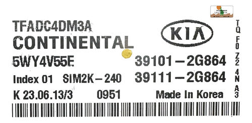 Computadora  Kia Optima 2.4l A/t 2011-2013 39101-2g864