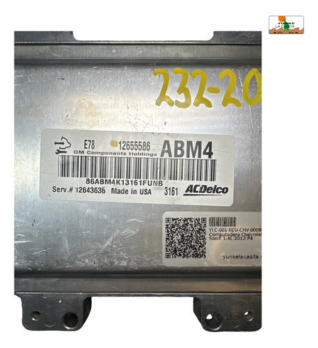 Pcm Computadora Chevrolet Sonic 1.4l 2013 P4