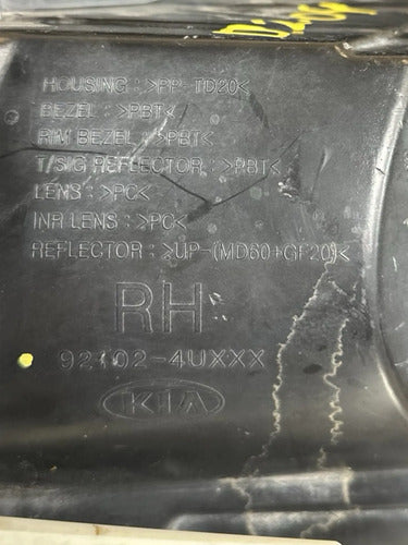 Pcm Computadora Faro Rh Kia Optima Hibrido 11-13 92102-4uxxx