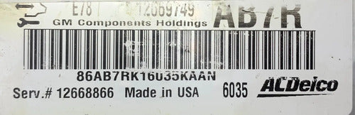 Pcm Computadora Chevrolet Sonic 2016 12669749 (ab7r)