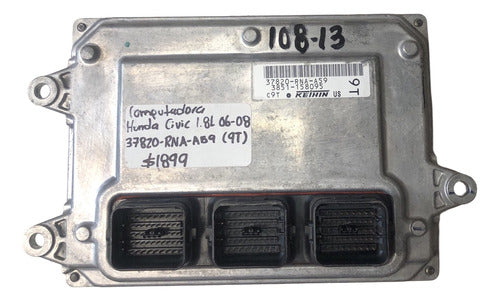 Computadora Honda Civic 1.8l 06-08 37820-rna-a59 (9t)