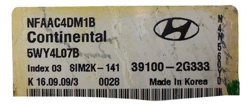 Pcm Computadora Hyundai Sonata 2.4l A/t 09-10 39100-2g333