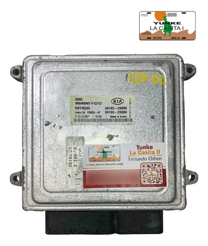 Pcm Computadora Kia Soul 2.0l A/t 2010-2011 39102-23800 P1
