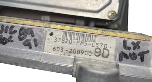 Computadora Honda Civic 1.5l 1989 37820-pm5-l570