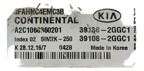 Computadora Kia Optima 2.4l 16-18 39138-2ggc1