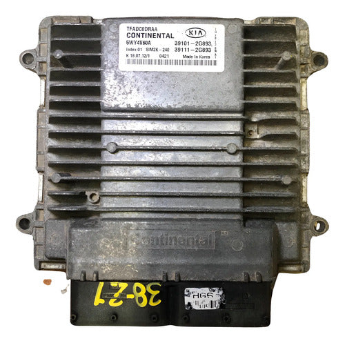 Pcm Computadora Kia Óptima 2011-2013 2.4l 39101-2g893 P1