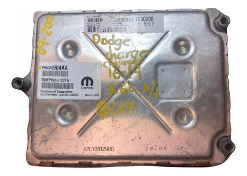 Computadora Dodge Charger 3.6l A/t 2019 P68330904aa