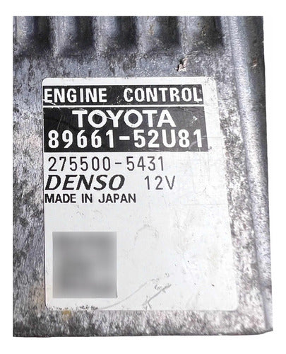 Computadora Toyota Prius C 1.5l A/t 2013       89661-52u81