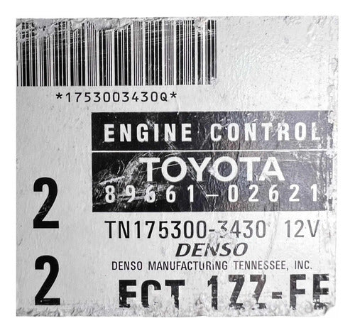 Computadora Toyota Corolla 1.8l A/t 99-00 89661-02621