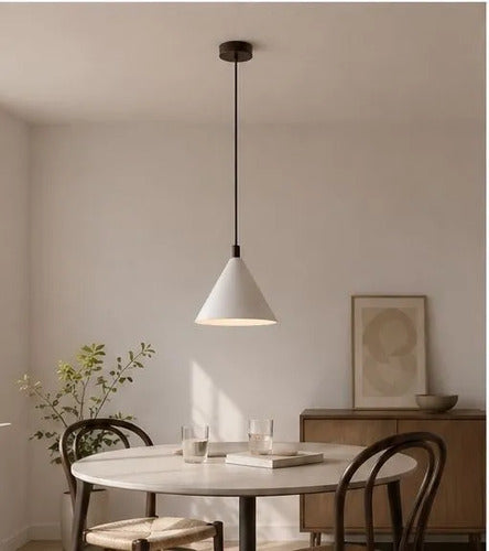 Lampara Colgante Moderna Color Blanco Fragments Blanco