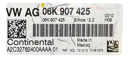 Computadora Vw Jetta 1.8l 2014 Turbo 06k 907 425