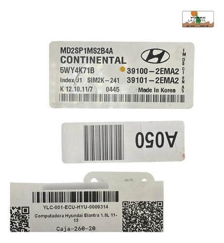 Computadora Hyundai Elantra 1.8l 11-13 39100-2ema2