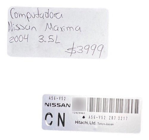 Computadora Nissan Maxima 3.5l 2004 A56-v52 Zr7 (cn)