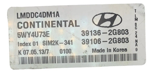 Pcm Computadora Hyundai Tucson 10-13 2.4l Aut 39136-2g803 P1