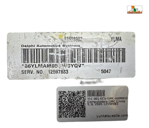 Pcm Computadora Gmc Envoy 5.3l 2005 12598982 Ylma