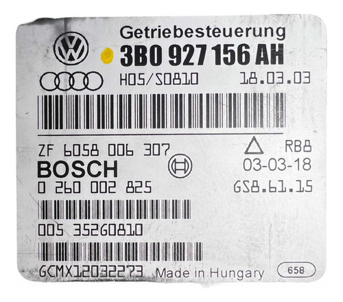 Modulo Tcm Vw Passat 1.8l A/t 2005 Turbo 3b0 927 156 Ah