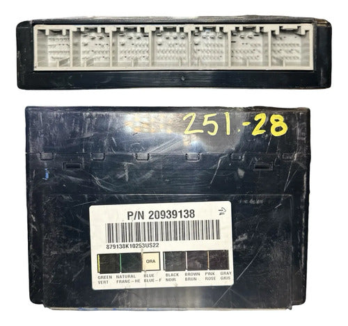 Módulo Bcm Chevrolet Silverado 1500 5.3l A/t 07-11 20939138