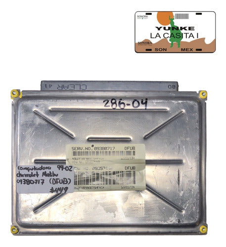 Computadora Chevrolet Malibu 99-02 09380717 (dfub)
