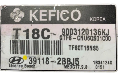 Pcm Computadora Hyundai Veloster 1.6l 2013 39118-2bbj5