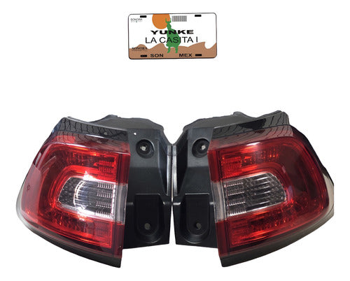 Calavera Par Jeep Cherokee 14-18 68102906af Ambos Lados Rojo