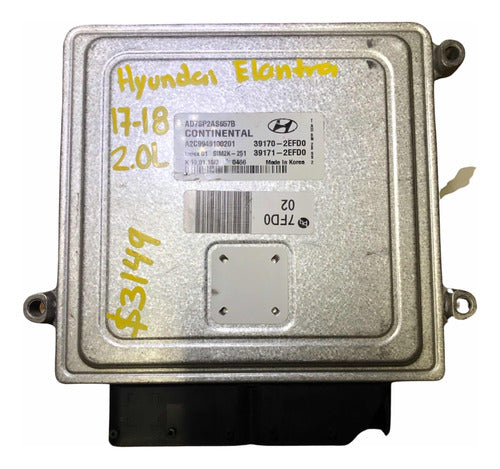 Computadora Hyundai Elantra 2017-2018 2.0l       39170-2efd0