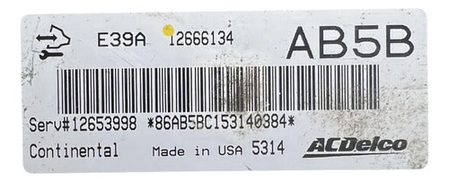 Pcm Computadora Chevrolet Impala 3.6l 13-16 12666134 (ab5b)