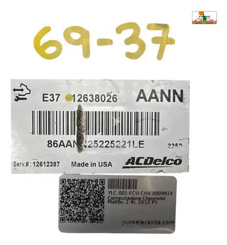 Pcm Computadora Chevrolet Malibu 2.4l 2012 P1