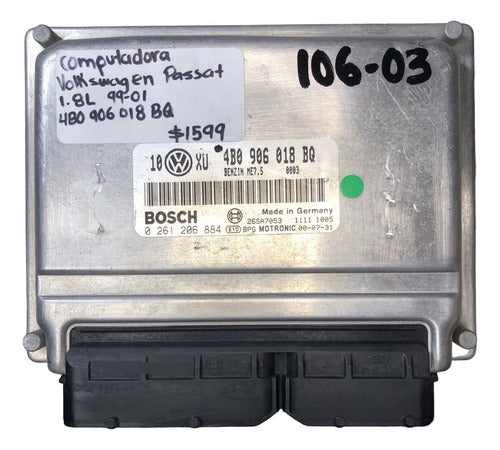 Computadora Volkswagen Passat 1.8l 99-01 4b0 906 018 Bq