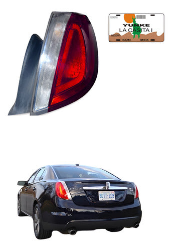 Calavera Rh Lincoln Mks 09-12 8a53-13b504-a Derecho/pasajero Rojo