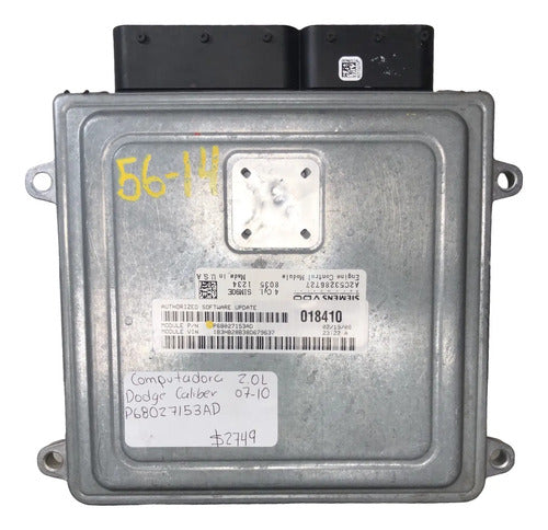 Pcm Computadora Dodge Caliber 2.0l 07-10 P68027153ad P2