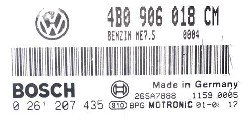 Computadora Vw Passat M/t 1.8l 2002 Turbo 4b0 906 018 Cm
