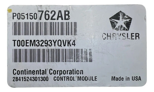 Pcm Computadora Jeep Patriot 2.0l A/t 2014