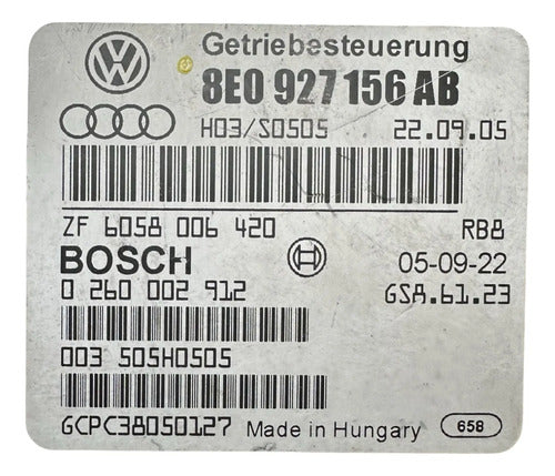 Modulo Tcm Audi A4 2003-2006 8e0 927 156 Ab