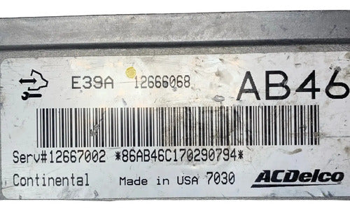 Pcm Computadora Chevrolet Impala 3.6l 2017 12666068 (ab46)