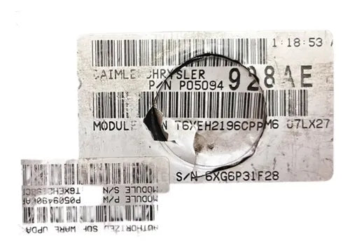 Computadora Dodge Avenger 2.7l A/t 2008 P05094928ae