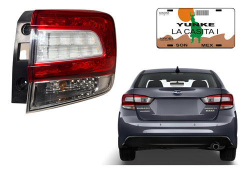 Calavera Rh Subaru Impreza 2.0l 17-19 Fbm924-32 Derecho/pasajero Rojo