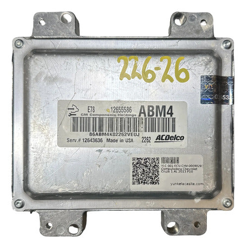 Pcm Computadora Chevrolet Cruze 1.4l 2013 12655586 Abm4 P10