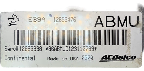 Computadora Chevrolet Captiva 2.4l 13-15 12655476 (abmu)