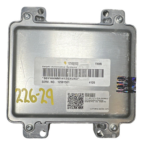 Pcm Computadora Pontiac Grand Prix 3.8l 04 12588930 Yhhn P1