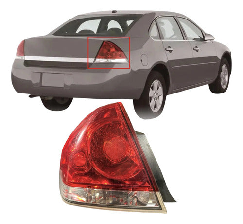 Calavera Lh Chevrolet Impala 2006-2013 25971597 Izquierdo/conductor Rojo