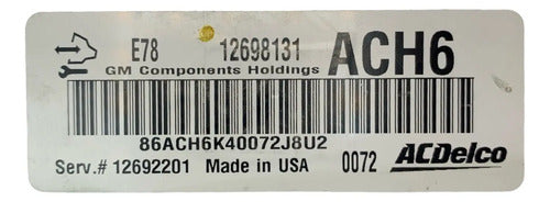 Pcm Computadora Chevrolet Trax 1.4l 2021 12698131 (ach6)