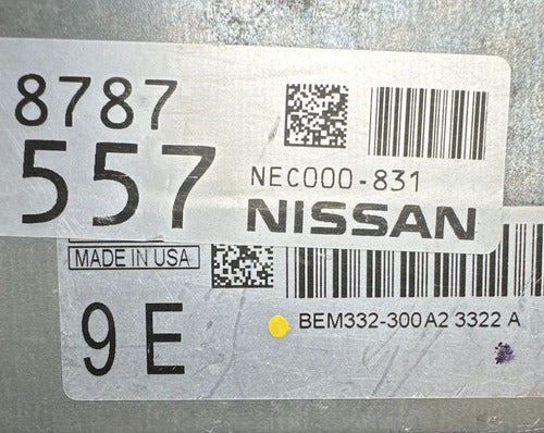Pcm Computadora Nissan Versa 1.6l 14-18 P1
