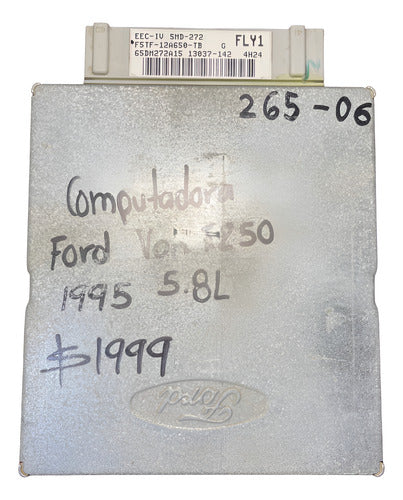 Computadora Ford Van 5.8l 1995 F5tf-12a650-tb