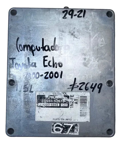 Pcm Computadora Toyota Echo 1.5l 00-01 89661-52675