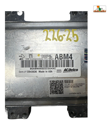 Pcm Computadora Chevrolet Cruze 1.4l 2013 12655586 Abm4 P9