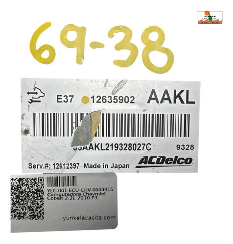 Pcm Computadora Chevrolet Cobalt 2.2l 2010 P3