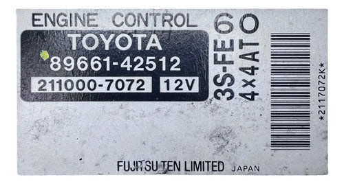 Pcm Computadora Toyota Rav4 2.0l 1999-2000 89661-42512