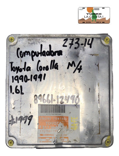 Computadora Toyota Corolla 1.6l M/t 90-91 89661-12490