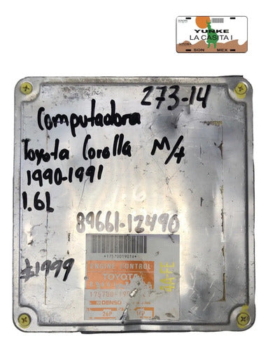 Pcm Computadora Toyota Corolla 1.6l M/t 90-91